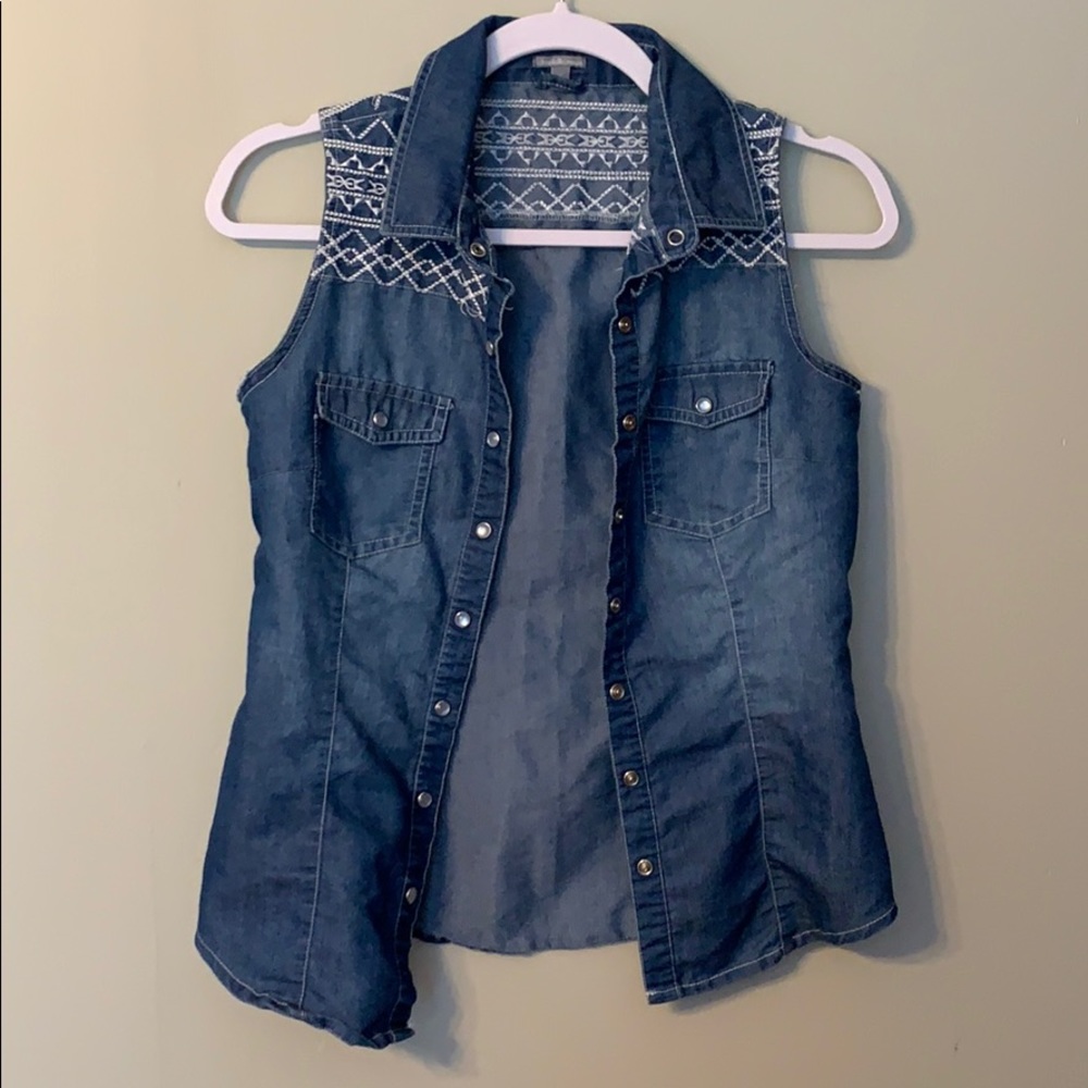 jean jacket vest